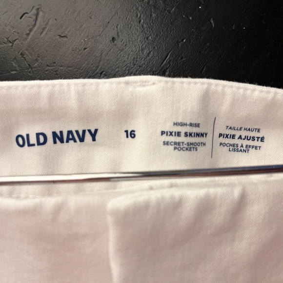 Old Navy, New, White Capri Jeans, 16 - Picture 4 of 4